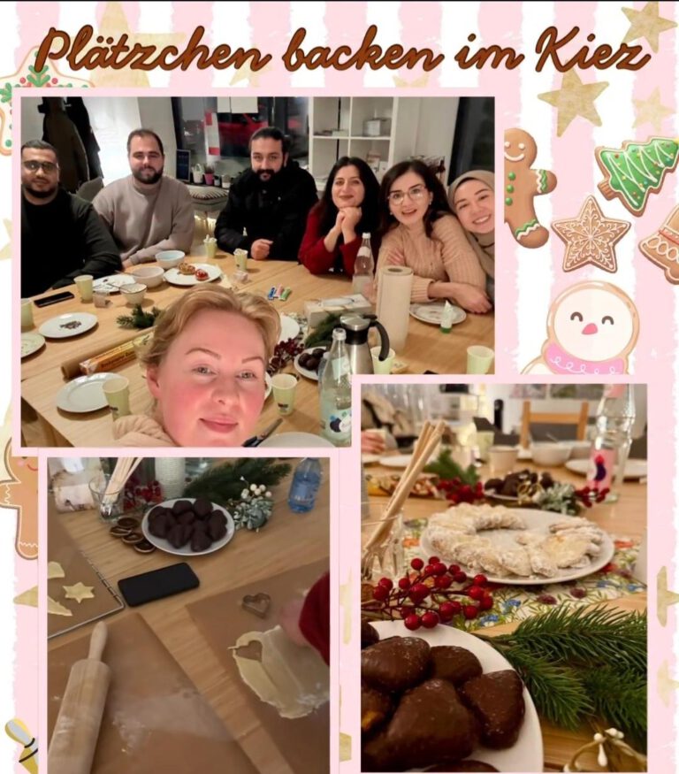 Plätzchen backen im Kiez