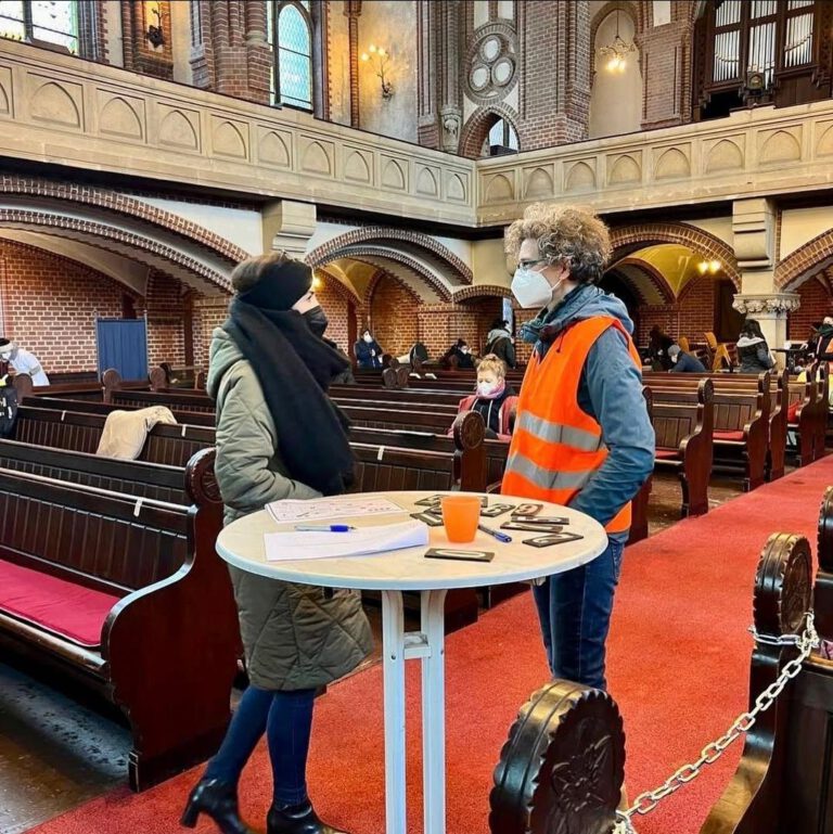 Impfaktion im Müll Museum Soldiner Kiez