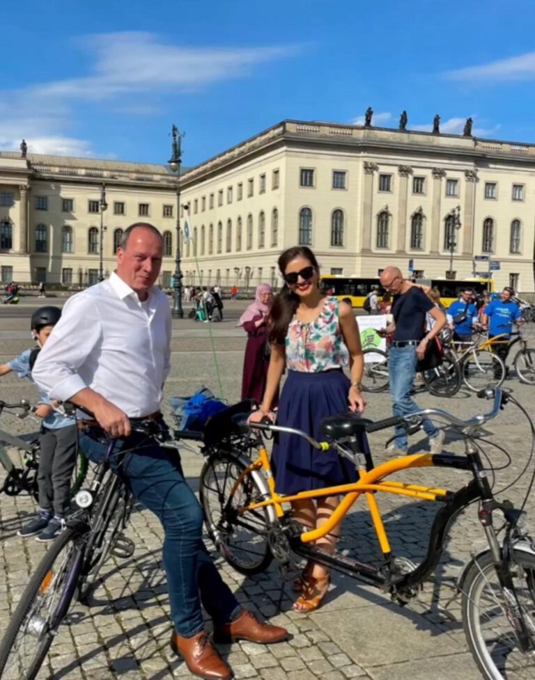 Bei der Jüdisch-Muslimischen Tandemtour